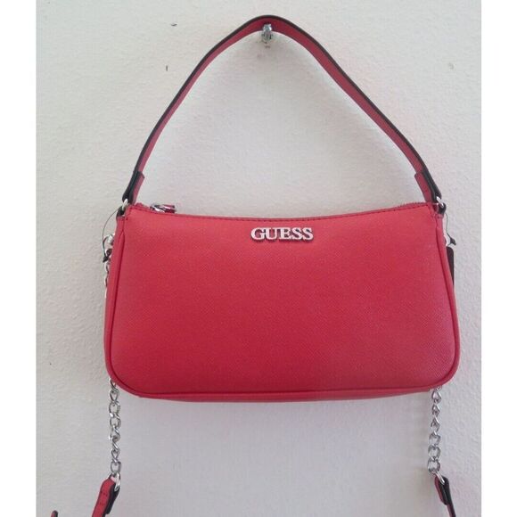 Guess DD801670 Women's Red Karlan Mini Crossbody Handbag Purse - Picture 5 of 12